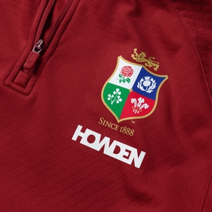 Mens British & Irish Lions 1/4 Zip Fleece Red