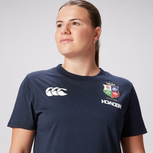 Womens British & Irish Lions Cotton Jersey Tee Navy