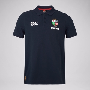 MENS BRITISH & IRISH LIONS CCC PIQUE POLO BLUE