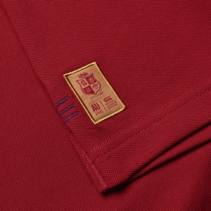 Mens British & Irish Lions Pique Polo Red