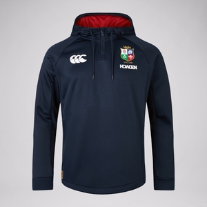 Mens British & Irish Lions 1/4 Zip Hoody Navy
