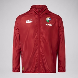 MENS BRITISH & IRISH LIONS CCC LIGHTWEIGHT RAIN JACKET RED