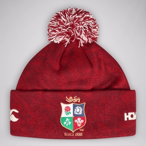 BRITISH & IRISH LIONS CCC BOBBLE HAT RED