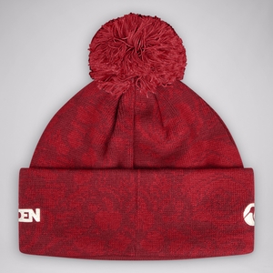 Adult Unisex British & Irish Lions Fleece Lined Bobble Hat Red