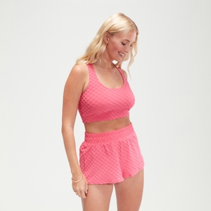 Pinkes FLU3NTE Terry Cropped-Top