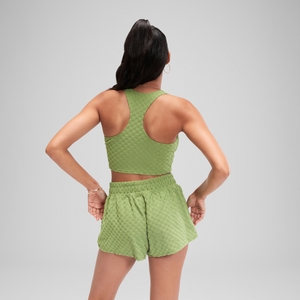 Women's Flu3nte Terry Crop Top Green