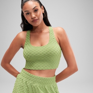 Women's Flu3nte Terry Crop Top Green