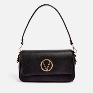 Valentino Katong Pebble-Grain Faux Leather Flap Bag