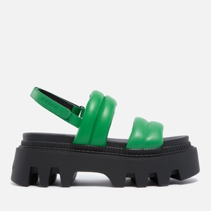 Flora Quilted Faux Leather Sandals