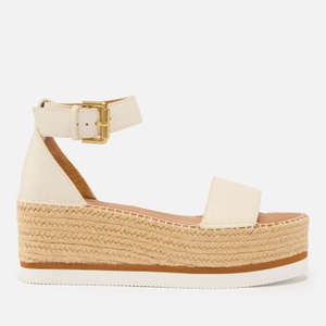 Glyn Leather Flatform Espadrille Sandals