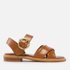 Lyna Leather Flat Sandals