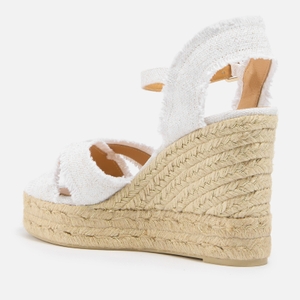 Castaner Women s Bromelia Canvas Espadrille Wedge Sandals 4 Allsole