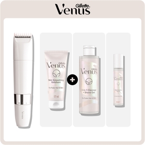 Venus Pubic Hair and Skin Trimmer Full Regime Gillette UK