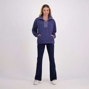 WOMENS SCENE-SET 1/4 ZIP INDIGO
