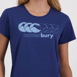 WOMENS FUNDAMENTALS T-SHIRT DENIM BLUE