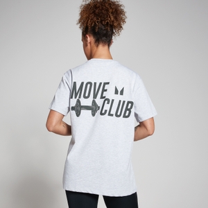 T-Shirt Oversize Move Club da MP - Light Grey Marl