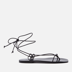 Misty Faux Leather Flat Sandals