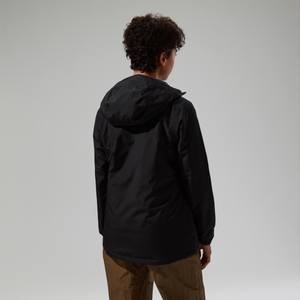 Isolierte wasserdichte Deluge Pro 3.0 Damen-Jacke - Schwarz