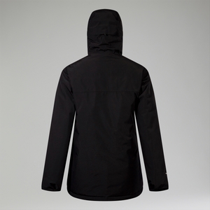 Isolierte wasserdichte Deluge Pro 3.0 Damen-Jacke - Schwarz