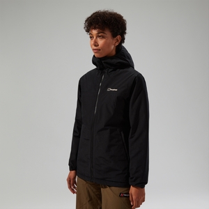 Isolierte wasserdichte Deluge Pro 3.0 Damen-Jacke - Schwarz