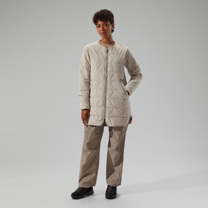 Gesteppt-isolierte Netherdene Damen-Jacke - Grau