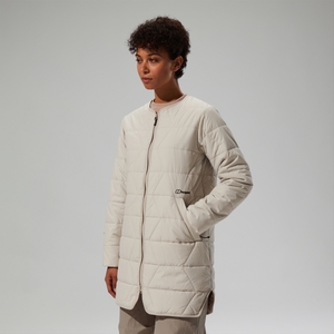 Gesteppt-isolierte Netherdene Damen-Jacke - Grau