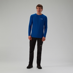 247 Long Sleeve Half Zip Tech T-Shirt für Herren - Blau