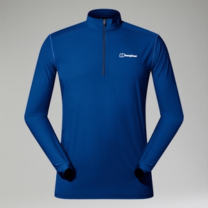 247 Long Sleeve Half Zip Tech T-Shirt für Herren - Blau