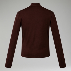 Halb-Zip Ivyhill Herren-Top - Braun