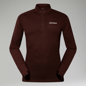 Halb-Zip Ivyhill Herren-Top - Braun