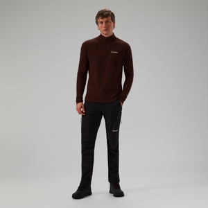 Halb-Zip Ivyhill Herren-Top - Braun