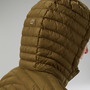 Nula Lange Micro Jacket für Damen - Grün