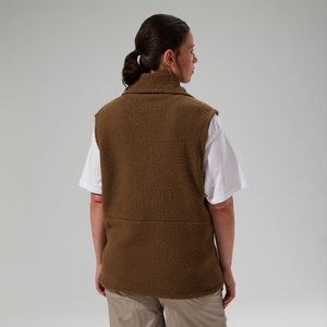 Fleece-Gilet Rhynie Aztec Unisex-Jacke - Braun/Schwarz