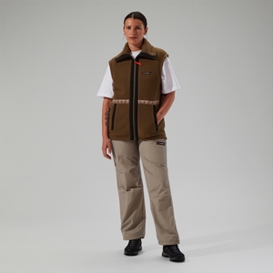 Fleece-Gilet Rhynie Aztec Unisex-Jacke - Braun/Schwarz