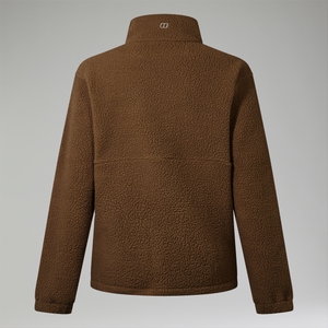 Halb-Zip-Fleece Hawksker Damen-Pullover - Braun