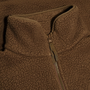 Halb-Zip-Fleece Hawksker Damen-Pullover - Braun