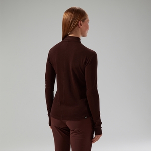 Women's Ivyhill Half Zip Top - Brown