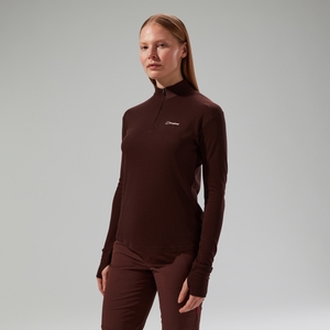 Women's Ivyhill Half Zip Top - Brown