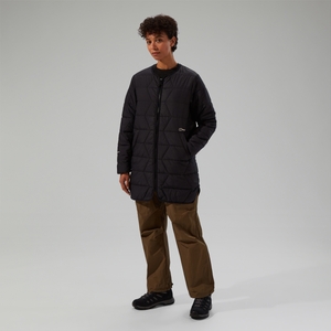 Gesteppt-isolierte Netherdene Damen-Jacke - Schwarz