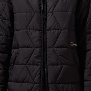 Gesteppt-isolierte Netherdene Damen-Jacke - Schwarz