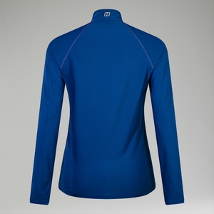 Women's 247 Half Zip Long Sleeve Tech Tee - Blue