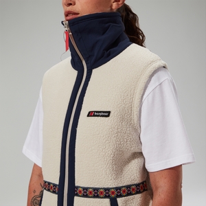 Fleece-Gilet Rhynie Aztec Unisex-Jacke - Grau/Blau