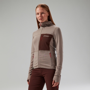 Ridge-Hiker Kapuzenjacke für Damen - Grau/Braun