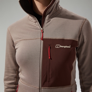 Ridge-Hiker Kapuzenjacke für Damen - Grau/Braun