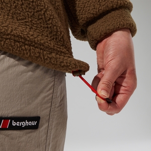 Unisex Rhynie Aztec Half Zip Fleece - Brown/Black