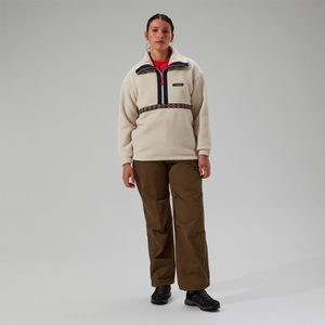 Unisex Rhynie Aztec Half Zip Fleece - Grey/Blue