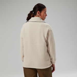 Unisex Rhynie Aztec Half Zip Fleece - Grey/Blue