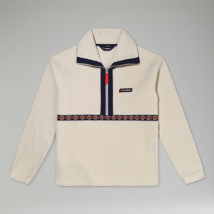 Unisex Rhynie Aztec Half Zip Fleece - Grey/Blue