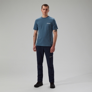 Cheviot Box Logo Herren-T-Shirt - Blau