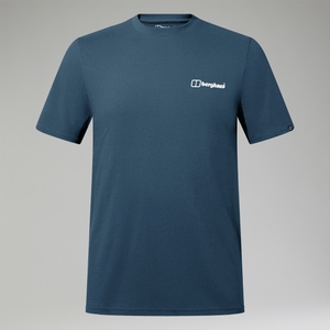 Cheviot Box Logo Herren-T-Shirt - Blau